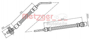 METZGER 4116217 - Bremsschlauch