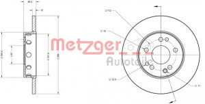 METZGER 6110325 - Bremsscheibe