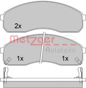 METZGER 1170501 - Bremsbelagsatz, Scheibenbremse