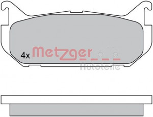 METZGER 1170549 - Bremsbelagsatz, Scheibenbremse