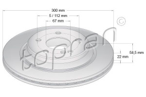 TOPRAN 401387 - Bremsscheibe