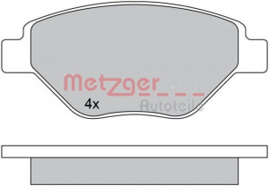 METZGER 1170652 - Bremsbelagsatz, Scheibenbremse