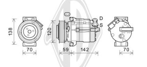 DIEDERICHS DCK1690 - Kompressor, Klimaanlage