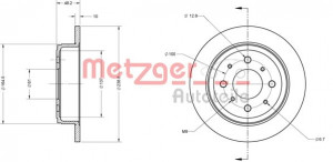 METZGER 6110244 - Bremsscheibe