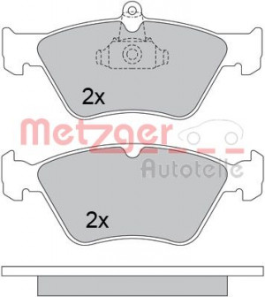 METZGER 1170279 - Bremsbelagsatz, Scheibenbremse