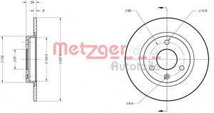 METZGER 6110146 - Bremsscheibe