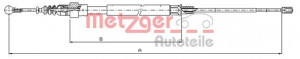 METZGER 10.7509 - Seilzug, Feststellbremse