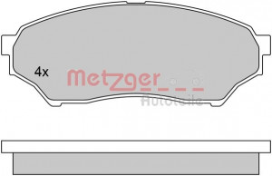 METZGER 1170520 - Bremsbelagsatz, Scheibenbremse