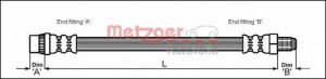 METZGER 4111165 - Bremsschlauch
