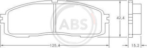 A.B.S. 36626 - Bremsbelagsatz, Scheibenbremse