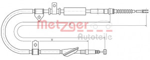 METZGER 10.5239 - Seilzug, Feststellbremse