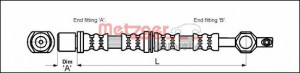 METZGER 4113666 - Bremsschlauch