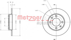 METZGER 6110094 - Bremsscheibe