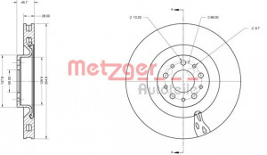 METZGER 6110752 - Bremsscheibe