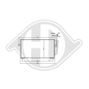 DIEDERICHS DCC1457 - Kondensator, Klimaanlage