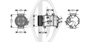 DIEDERICHS DCK1181 - Kompressor, Klimaanlage