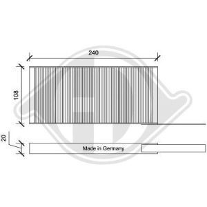 DIEDERICHS DCI0172S - Filter, Innenraumluft