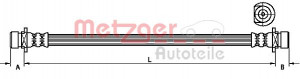 METZGER 4115161 - Bremsschlauch
