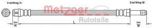 METZGER 4110275 - Bremsschlauch