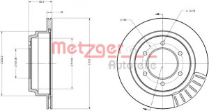 METZGER 6110158 - Bremsscheibe