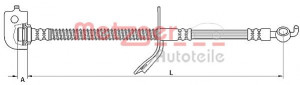 METZGER 4110737 - Bremsschlauch