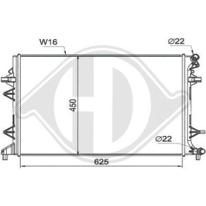 DIEDERICHS DCM3907 - Kühler, Motorkühlung