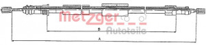 METZGER 10.4571 - Seilzug, Feststellbremse