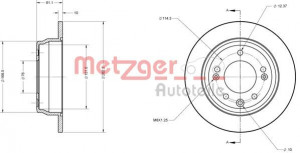 METZGER 6110107 - Bremsscheibe