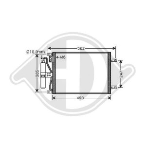 DIEDERICHS DCC1111 - Kondensator, Klimaanlage
