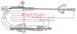 METZGER 10.817 - Seilzug, Feststellbremse