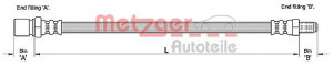 METZGER 4111112 - Bremsschlauch
