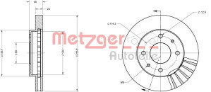 METZGER 6110248 - Bremsscheibe