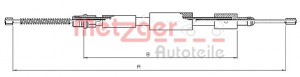 METZGER 10.6028 - Seilzug, Feststellbremse