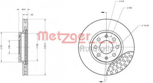 METZGER 6110075 - Bremsscheibe