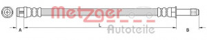 METZGER 4111090 - Bremsschlauch