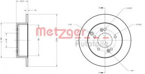 METZGER 6110459 - Bremsscheibe