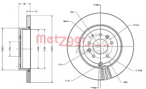 METZGER 6110228 - Bremsscheibe