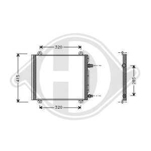 DIEDERICHS DCC1328 - Kondensator, Klimaanlage