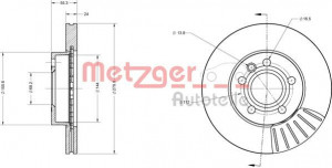 METZGER 6110093 - Bremsscheibe