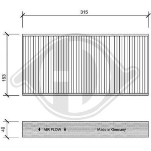 DIEDERICHS DCI1112 - Filter, Innenraumluft