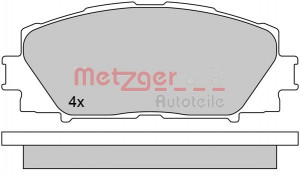METZGER 1170618 - Bremsbelagsatz, Scheibenbremse