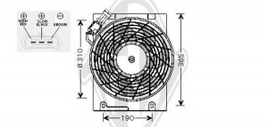 DIEDERICHS DCL1020 - Lüfter, Klimakondensator