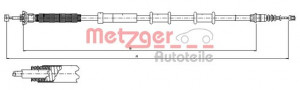 METZGER 12.0720 - Seilzug, Feststellbremse