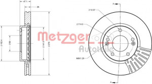 METZGER 6110235 - Bremsscheibe