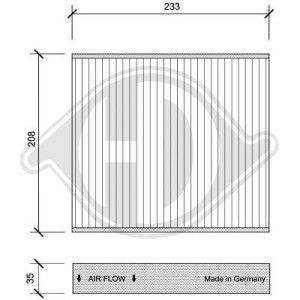 DIEDERICHS DCI0126 - Filter, Innenraumluft