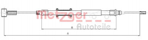 METZGER 10.4745 - Seilzug, Feststellbremse