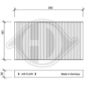 DIEDERICHS DCI1015 - Filter, Innenraumluft