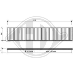 DIEDERICHS DCI1058 - Filter, Innenraumluft