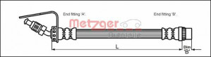 METZGER 4114761 - Bremsschlauch