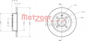 METZGER 6110243 - Bremsscheibe